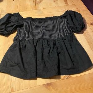 black old navy babydoll top